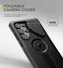 Load image into Gallery viewer, Dexnor for Samsung Galaxy S25 Ultra Case with Camera Cover & Adjustable Kickstand & Built-in Screen Protector, Magnetic Rugged Shockproof Bumper Cases Heavy-Duty Magnetic Protective Cover(2025),Black