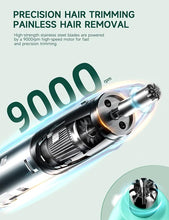 Load image into Gallery viewer, ZORAMI Rechargeable Ear and Nose Hair Trimmer - 2024 Professional Painless Eyebrow & Facial Hair Trimmer for Men Women, Powerful Motor and Dual-Edge Blades for Smoother Cutting Mint Green