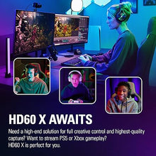 Load image into Gallery viewer, Elgato HD60 X - Stream and record in 1080p60 HDR10 or 4K30 with ultra-low latency on PS5, PS4/Pro, Xbox Series X/S, Xbox One X/S, in OBS and more, works with PC and Mac