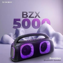 Load image into Gallery viewer, SUBZOOKA 5000 Boombox Bluetooth Speaker Lights with Dual Channel Sound, Colorful LED Lights, Sound Activated, Party Lights for Home, DJ Bar, Karaoke, Dancing
