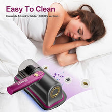 Load image into Gallery viewer, Bed Vacuum Cleaner-6600mAh Wireless Handheld UV Mattress Vacuum Cleaner,Lightweight Two Speeds Cleaner Machine for Bed,Sofas,Pillow