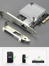 Load image into Gallery viewer, GLOTRENDS ST7357 10Gb PCI-E NIC Network Card, Single Copper RJ45 Port, with Aquantia AQtion AQC107 Chip, Support MAC OS/Windows/Linux/ESX