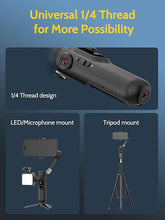 Load image into Gallery viewer, 3-axis Phone Gimbal Stabilizer for iPhone 15/14/13 Pro Max Android w/Face Tracking,1/4"Threads,Built-in Fill Light, Portable Smartphone Gimbal Video Recording for TikTok,YouTube-Smart X Black