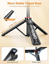 Load image into Gallery viewer, Selfie Stick Phone Tripod with Remote, 51" Aluminum Selfie Stick Tripod Stand for Cell Phone, 360° Rotation Portable Selfie Stick Tripod for iPhone 15/14 Pro Max/14 Pro/14/13 Pro Max/13 Pro, Android