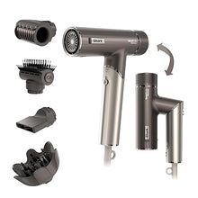 Load image into Gallery viewer, Shark SpeedStyle Pro Flex Professional Performance High-Velocity Hair Dryer System with Scalp Shield & IQ Speed Styling and Drying Suite, Lightweight, Ionic, No Heat Damage, Mocha Silver, HD542