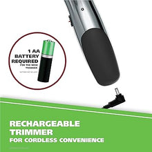 Load image into Gallery viewer, Wahl Groomsman Rechargeable Beard Trimmer kit for Mustaches, Nose Hair, and Light Detailing and Grooming with Bonus Wet/Dry Battery Nose Trimmer – Model 5622v