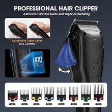 Load image into Gallery viewer, Suttik Professional Hair Clippers for Men, Clippers and Trimmers Set, Electric Razor Foil Shavers for Men, 3 in 1 Cordless Hair Clippers Kit Hair Cutting Kit Barber kit with LED Display, Gift for Men