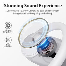 Load image into Gallery viewer, 1Mii Open Ear Headphones, Wireless Sports Earbuds 60 Hours Long Playtime with Charging Case, Snug Fit Bluetooth Earbuds with Rotatable Ear Hooks, ENC Clear Calls Premium Sound IPX4 Waterproof (White)