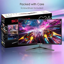 Load image into Gallery viewer, Sceptre 24-inch Curved Gaming Monitor 1080p up to 165Hz DisplayPort HDMI 99% sRGB, AMD FreeSync Build-in Speakers Machine Black (C248B-FWT168)
