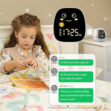 Load image into Gallery viewer, Alarm Clock for Kids, Kids Night Light with 3 Brightness 10 Color Mode Night Light Dual alarm Snooze Mode Sleep Training Adjustable Volume Memory Battery Sleep Timer, Kids gifts for Boys and Girls