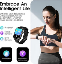 Load image into Gallery viewer, Smart Watch for Men Women(Answer/Make Call), 1.83" Smartwatch Fitness Tracker with Heart Rate/Sleep Monitor, SpO2, Pedometer - 100+ Sport Modes Activity Tracker for Android iOS Phones
