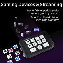 Load image into Gallery viewer, Osee GoStream M2 Capture Card, Dual 4K HDMI Input Capture Card for Streaming, USB 3.0 Audio Video Capture Card Record in 1080P 60FPS Low Latency, Compatible with PS5/PS4/Xbox/Switch in OBS, YouTube
