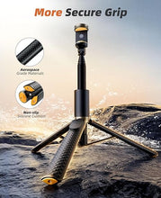 Load image into Gallery viewer, 62" Phone Tripod & Selfie Stick, Tripod for iPhone with Remote, Portable, Lightweight Travel Tripod for Selfies Video Recording Vlog, Extendable Phone Tripod Stand Compatible with iPhone Android