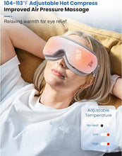 Load image into Gallery viewer, BOB AND BRAD Christmas Gifts Eye Massager, EyeOasis 2 Plus - Eye Massager for Migraines with Remote, Heat, Compression, Music, Heated Eye Mask for Dry Eyes Relief, Improve Sleep, FSA/HSA Eligible