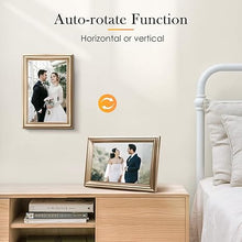 Load image into Gallery viewer, WiFi Digital Picture Frame 10.1Inch IPS 1280x800HD Cloud Smart Digital Photo Frame,16GB Storage, Wall Mountable, Auto-Rotate, Share Photos via App, Send Photos from Anywhere