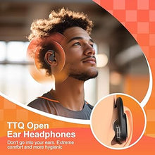 Load image into Gallery viewer, TTQ Open Ear Headphones, Open Ear True Wireless Earbuds Bluetooth 5.3, Wireless Sports Earbuds with Earhooks, 60H Playtime, Charging Case & LED Display, Waterproof Earbuds for Running Workout