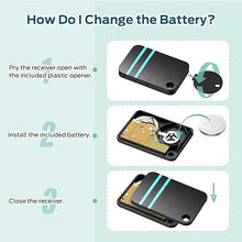 Load image into Gallery viewer, Esky Key Finder - Wallet Tracker, Key Finders & Trackers with Extra Transmitter, 80dB Noise Sound and 6 Receivers - Wallet Finder and Item Locator for Finding Key, Remote & Wallet, Batteries Included