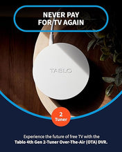 Load image into Gallery viewer, Tablo 4th Gen 2-Tuner Over-The-Air (OTA) DVR - Watch, Pause & Record Live TV, News, Sports & Movies Throughout Your Home Over Wi-Fi - Pairs w/Any TV Antenna - 50+ Hrs Recording - No Subscriptions