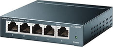 Load image into Gallery viewer, TP-Link TL-SG105, 5 Port Gigabit Unmanaged Ethernet Switch, Network Hub, Ethernet Splitter, Plug & Play, Fanless Metal Design, Shielded Ports, Traffic Optimization,Navy Blue