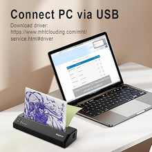 Load image into Gallery viewer, Bagana Tattoo Stencil Printer Thermal Bluetooth Temporary Tattoo Transfer Printer Wireless Tattoo Machine Kit Compatible with Smartphone & Pc