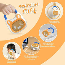 Load image into Gallery viewer, alilo Pocket Bunny Portable Sound Machine for Baby, Kids Audio Player Preloaded 120+ Stories/Music/Lullabies/Soothing Sound, 2 Timers and Memory Function Bluetooth Speaker (with Strap and Ring)