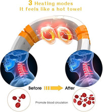 Load image into Gallery viewer, Neck Massager Heated Neck Massage Therapy 9 Modes 50 Levels Portable Deep Tissue Trigger Point Massager Cordless Intelligent Massager for Neck Pain(FSA or HSA Eligible)