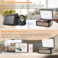 Load image into Gallery viewer, CD Player for Home with Speakers, Bluetooth Output Transmission, Rechargeable Battery Portable Desktop CD Player LED Display, Remote Control, USB Playback, Auto-Off, Headphone Jack - Black…