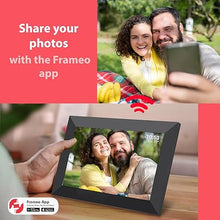 Load image into Gallery viewer, Frameo 10.1 Inch WiFi Digital Picture Frame with 1280 * 800P IPS Touch Screen HD Disply,Video Clips and Slide Show,Auto-Rotate, Wall Mountable,Send Photos Instantly from Anywhere with via Frameo APP