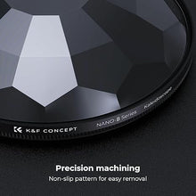 Load image into Gallery viewer, K&F Concept 82mm Kaleidoscope Filter, Special Effects Filter Prism Crystal Glass with Multi Refraction Subjects for Camera Lens