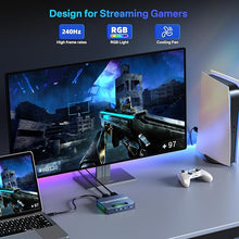 Load image into Gallery viewer, ACASIS 4K60fps Video Capture Card for Streaming and Gaming, VRR Support, External Capture Card for Xbox Series X/S, Xbox One, PS5, PS4/Pro, PC/Mac, Live Stream