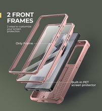 Load image into Gallery viewer, Dexnor for Samsung Galaxy S25 Ultra Case with Built-in Slide Camera Cover & Screen Protector & Kickstand,Heavy-Duty Shockproof Rugged Case Full-Body Bumper Cover for Galaxy S25 Ultra(2025),Peony Pink