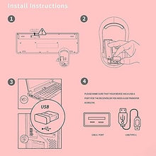 Load image into Gallery viewer, FOPETT Keyboard and Mouse Sets Wireless, Reliable 2.4 GHz Connectivity for PC,Laptop,Smart TV and More (Pink)