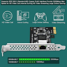 Load image into Gallery viewer, PCI Express X1 Interface to 2.5GbE RJ45 Ports Network Adapter for Windows 11, 10 64bit and Windows Server 2019, 2022, Intel I225V Ethernet Controller, 2.5GbE PCIE NIC Card (PCIE-I225)