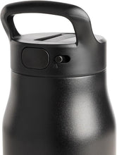 Load image into Gallery viewer, Simple Modern Water Bottle with Push Button Straw Lid | Ceramic-Lined Insulated Stainless Steel | Travel Water Bottles for Gym & Sports | Leak Proof | Mesa Signature Collection | 34oz, Midnight Black