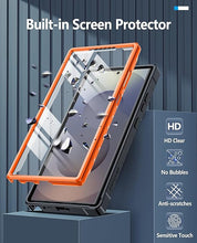 Load image into Gallery viewer, FNTCASE for Samsung Galaxy S25-Ultra Case: Military Grade Drop Proof Protection Mobile Cover with Kickstand | Matte Textured Rugged Shockproof TPU | Protective Sturdy Phone Case - Orange