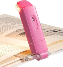 Load image into Gallery viewer, DEWENWILS Book Reading Light, USB Rechargeable Booklight for Reading in Bed, LED Clip On Book Lights for Kids, Bookworms, Blue Light Blocking, 4 Brightness Adjustable for Eye Care (Pink)