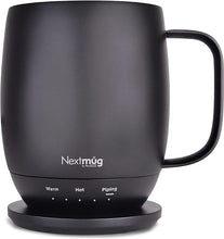 Load image into Gallery viewer, Nextmug - Temperature-Controlled, Self-Heating Coffee Mug (Black - 14 oz.)