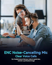 Load image into Gallery viewer, PC Headset with Mic, 3.5mm/USB C/USB Headphones with mic, Computer Headphones with Microphone Noise Canceling and in-line Control, for Teams Meetings Skype Zoom or at Home, All Day Comfort