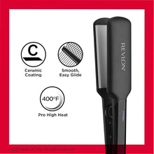 Load image into Gallery viewer, REVLON Smooth and Straight Ceramic Flat Iron | Fast Results, Smooth Styles (2 in)