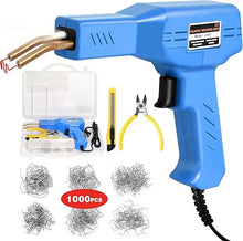 Load image into Gallery viewer, ATOLS Plastic Welder, 1000PCS Staples, Plastic Welding Kit, Hot Stapler Kit, Plastic Welder Gun Kit, Car Bumper Repair Kit, Plastic Repair Kit (Corded, Blue)