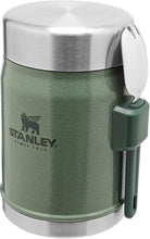 Load image into Gallery viewer, Stanley Classic Legendary Food Jar 0.4L with Spork - Keeps Cold or Hot For 7 Hours - BPA-Free Stainless Steel Soup Flask - Leakproof - Dishwasher Safe - Hammertone Green