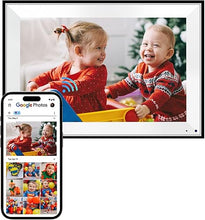 Load image into Gallery viewer, Cozyla Digital Photo Frame WiFi Smart Digital Picture Frame Unlimited Storage Share Photo with Family and Friend via App Email Google Photos Instagram Web Browser Photo Frame Electronic 10.1 Inch Mat