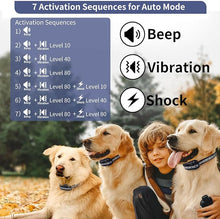 Load image into Gallery viewer, PetJoy Bark Collar with Remote, Bark and Training Collar Combo, Shock Collar for Large Dogs, Auto Bark Collar - Shock, Vibration, Beep and Auto Mode (Level 1-5), Remote Range 2800 Ft
