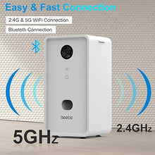 Load image into Gallery viewer, Pet Camera Treat Dispenser, 2.4G & 5G WiFi Dog Camera with 2 Way Audio Talk Listen, 1080P Night Vision Cat Dog Cam, App Control Tossing, Multi Devices Login, Compatible with Alexa, Upgraded