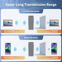 Load image into Gallery viewer, NetumScan Mini QR Bluetooth Barcode Scanner, 3-in-1 Automatic 1D 2D Wireless Barcode Reader for Inventory, Small Bar Code Scanner for POS, Computer, Tablet, iPhone, iPad, iOS, Android