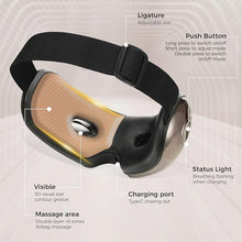 Load image into Gallery viewer, NOWWISH Eye Massager with Heat & Bluetooth Music, Christmas Gifts for Women Men Wife Husband, Smart Heated Eye Mask for Relax Eye, Reduce Eye Strain, Headache and Migraine Relief, Improve Sleep