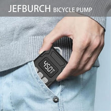 Load image into Gallery viewer, Bicycle Pump, Mini Electric Bicycle Pump, 150PSI Bicycle Pump, Portable Bicycle Pump, Bicycle Pump with Digital Pressure Gauge for Bicycle, Mountain Bike, Electric Bicycle, with American Valve.