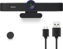 Load image into Gallery viewer, Tenveo 1080P 60FPS Webcam with Microphone and Speaker, All-in-One Video Audio Conference Camera Autofocus 116° for Video Conferencing Gaming Meeting Live Streaming Works with Skype Zoom OBS YouTube