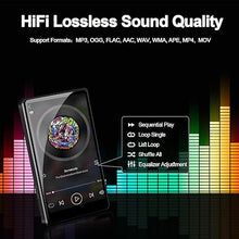 Load image into Gallery viewer, MP3 Player with Bluetooth and WiFi, 3GB RAM 32GB ROM Up to 512 GB, 4" Touch Screen, Parental Control, GMS, Android MP4 Player Compatible with Spotify, Audible, Music, FM, E-Book, Educational, Games