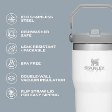 Load image into Gallery viewer, Stanley IceFlow Flip Straw Tumbler with Handle 20 oz | Twist On Lid and Flip Up Straw | Leak Resistant Water Bottle | Insulated Stainless Steel |BPA-Free | Lilac